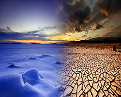 cold hot landscape