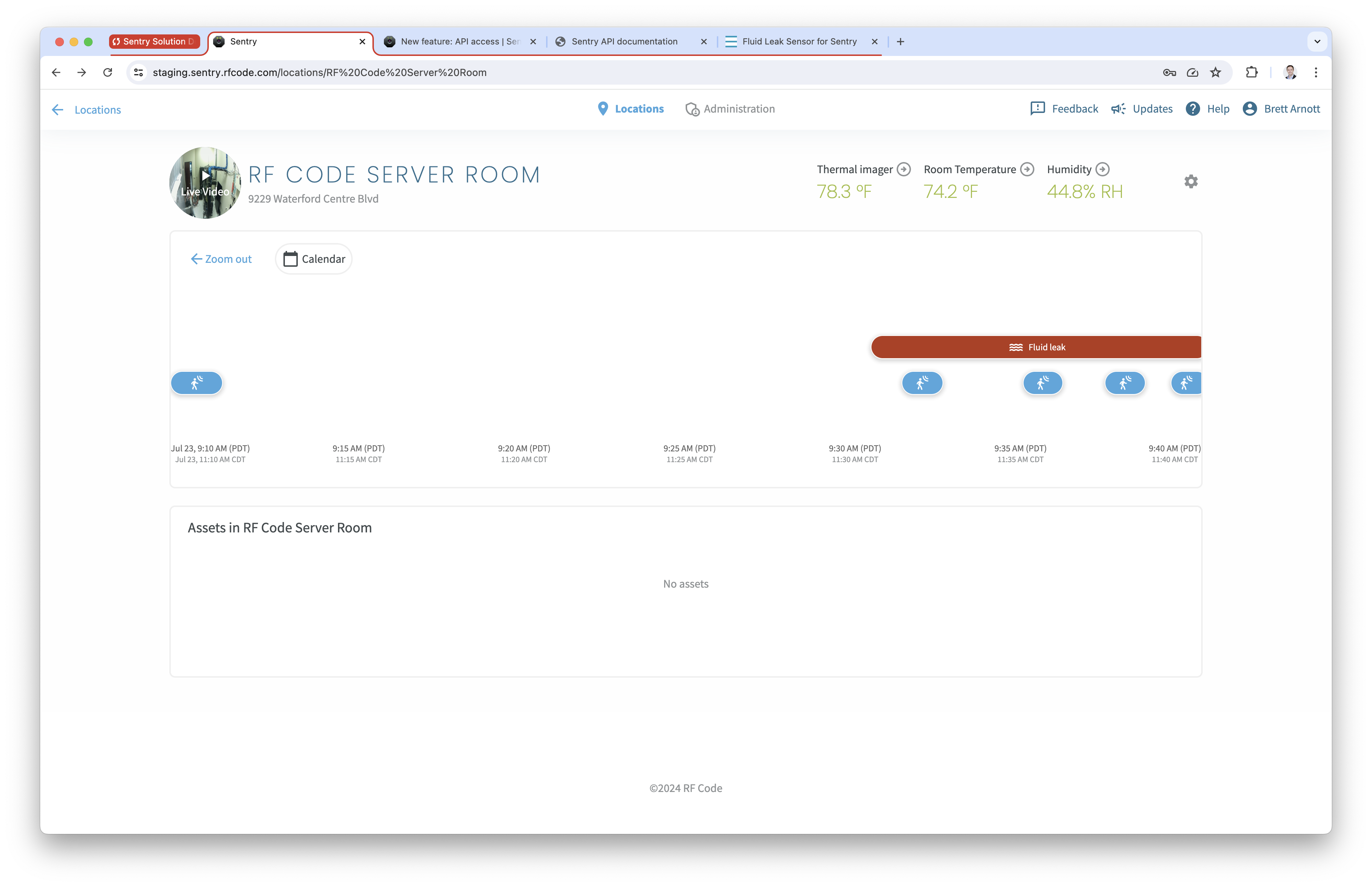 20240723 RF Code Server Room Rain Leak Sentry screenshot 6