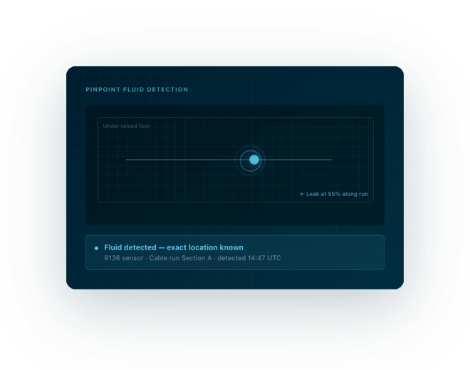 Fluid detection location detection
